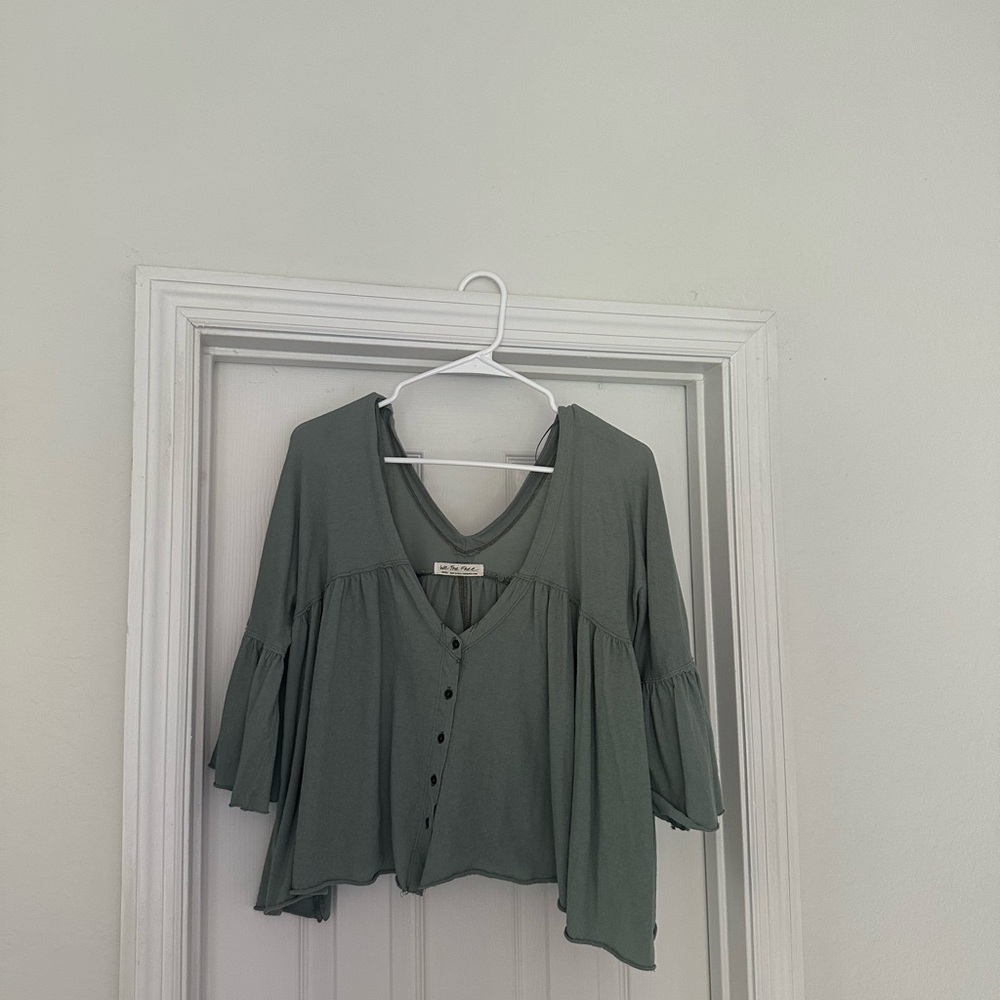 Flowy Green Blouse
